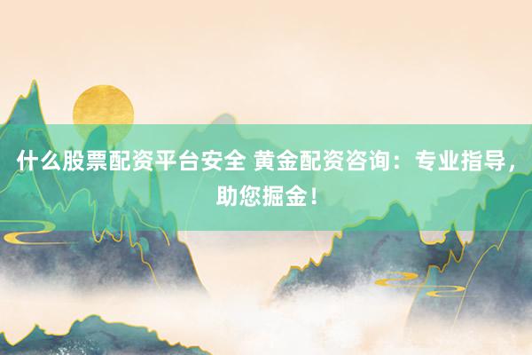 什么股票配资平台安全 黄金配资咨询：专业指导，助您掘金！